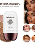 Bronzing Drops For Face, Liquid Bronzer Glow Drops, Bronze Glow)