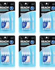 Reach Interdental Brush Cleaners, 1mm, Tight, Sensitive Gum Protection, Plaque Remover for Teeth, Braces Flossers, Braces Brush, Dental Toothbrushes, Oral Care, 6 Pack, 10 Count