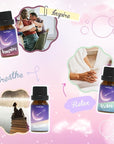 Essential Oil Blends, Essential Oils for Diffusers for Home, Best-Wishes Kit Scent Diffuser Oil, Use for Soap Candle Making- Sleep, Happy, Breathe, Inspire, Relax, Focus On