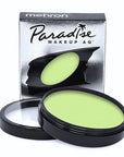 Mehron Makeup Paradise Makeup AQ Pro Size | Stage & Screen Performance, Face & Body Painting, Beauty, Cosplay, and Halloween | Water Activated Face Paint, Body Paint 1.4 oz (40 g) - Pastel Green