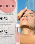 Cilrofelr Dewy Liquid Blush, Soft Cream Liquid Blush Soft Rose)