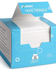 AIDEA Face Towels Disposable-50Ct, Facial Cleansing Wipes for Sensitive Skin, Facial Towelettes for Makeup Removing, Nursing, Travel, Dry Wipes Face Cloths
