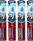 Colgate Slim Soft Toothbrush, Gliding Tips, Compact Soft (Colors Vary) - Pack of 6