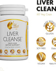 Coco March Liver Cleanse - Mild Tonic Liver Support Digestive Health Made with Real Plant Nutrients - Free of Gluten, Soy, Dairy - Vegan, Keto Friendly, 60 Capsules