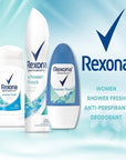 Rexona Shower Fresh- Roll On, Antiperspirant Deodorant For Women, Free Alcohol, 48 Hours Protection, Quick Dry, It helps reduce stains and protect you against sweat 50 ML (Pack of 3), 1.70 Fl Oz 1)