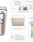 Braun IPL Skin i·expert, at Home Laser Hair Removal, Permanent Visible Hair Reduction, Holiday Gifts for Women and Men with Free App, SMART IPL, Vanity Case, Venus Razor, 4 Smart Heads, PL7387