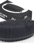 Avilana Silicone Body Scrubber – Gentle Shower Brush & Loofah Alternative- Food Grade & Lab Tested – Fast-Drying, Hygienic, BPA-Free Silicone Body Gentle Exfoliator (Dark Gray, Massage)