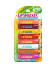 Lip Smacker Flavored Lip Balm Tropic Fever 8 Count (Pack of 1), Passion Fruit, Peach, Breezey-Teazey, Pina Colada, Grapefruit, Coca Cabana, Tangerine, Mango, Clear