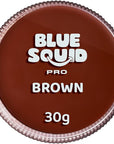 Blue Squid PRO Face Paint - Professional Water Based Single Cake Facepaint & Body Paints - SFX Makeup, Kids Adults Face Painting for Costume, Halloween, Cosplay - Classic Brown 30g / 1oz