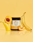 TERRA ORIGIN Healthy Gut Peach Banana | 30-Servings with L-Glutamine, Zinc, Glucosamine, Slippery Elm Bark, Marshmallow Root and More!