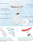 Facial Massager Red-Light-Therapy-for-Face and Neck, Face 𝖲 culpting Wand with 7 Color