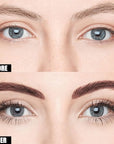 Cilrofelr Tattoo Peel Off Eyebrow Gel, Easy Tattoo Brow Peel Off Gel, Last Up to 3 Days, Waterproof, Transfer-proof, For Fuller & Defined Looking Brows, Warm Brown (2 Pack)