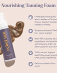 Ultra Dark Self Tanner Mousse - Self Tanning enriched with Vitamin A & E Provides Streak Free Tan, No Fake Tan with Kakadu Plum Scent, Tanning Mousse Made with Natural & Organic Ingredients