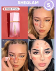 SHEGLAM Liquid Blush Makeup for Cheeks Matte Finish Rose Ritual