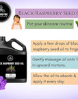 Naturevibe Botanicals Black Raspberry Oil 32 Ounces | 100% Pure and Natural | Great for Skin Care and Hair Care