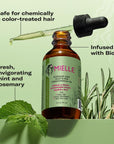 Mielle Organics Rosemary & Mint Hair Oil, Split Ends & Dry Scalp Treatment - Made with Biotin & Essential Oils for Strengthening, Soothing, Moisturizing & Encouraging Longer, Healthier Hair (2 Fl Oz)