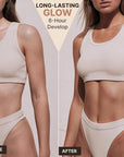 Self Tanner Mousse - USA Made with Natural & Organic Ingredients, Self Tanning Mousse for Dark Fake Tan, Sunless Tanner, Clear & Non Toxic Tanning Foam for Streak Free Finish & Natural Glow