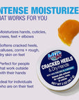 Blue Goo CRACKED HEELS & DRY HANDS Skin Softener for Dry Feet, Hands, Hydrating and Smoothing, Moisturizer, Dryness Relief, 2 Ounce, made with 100% PURE EMU OIL