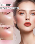 8 Colors Blush Palette, Smooth Blendable Powder Blush, Buildable Facial Cheek Blusher, Matte Blush Palette Makeup For Women, Waterproof Long-lasting Makeup Palette with Brush