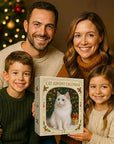 Cat Lovers Advent Calendar 2025-24 Days Christmas Countdown with Unique Cat Illustration Cards, Pop-Up Mechanism for Family Fun, Holiday Home Wall Decor