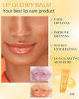 Hydrating Lip Glowy Balm, Ultra-Nourishing Lip Balm-01#Peach