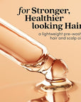 Fable and Mane Hair Oil - HoliRoots Strengthening Serum for Damaged, Frizzy Hair with Ashwagandha, Castor Oil & Scalp Treatment - 1.8FL oz