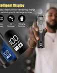 Hair Clippers for Men Professional Cordless Hair Clippers Electric Beard Trimmer and Foil Shaver Set Home Hair Cutting Kit Type-C Rechargeable for Barber Clippers with LED Display