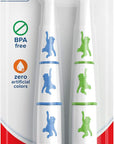 Colgate Zero Kids Toothbrush with Extra Soft Bristles and Suction Cup Holder, BPA Free - 2 Count