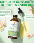 EVOKE OCCU Citronella Oil for Cleaning, Air Freshening, Add to Spray and Diffuser - 4 Fl Oz