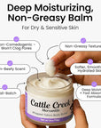 Cattle Creek Whipped Beef Tallow for Skin & Face – Deeply Moisturizing Tallow Balm – Organic Grass-Fed Skincare – Nourishes Dry, Sensitive Skin– Non-Comedogenic, Fast-Absorbing (4oz, Lavender Vanilla)