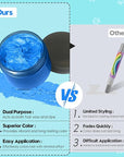 Blue Hair Color Wax - Temporary & Washable Hair Styling Mud Gel for Men, Women, Kids,For Halloween, Cosplay, Party, Crazy Hair Day & Children's Day