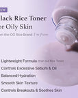 I'm from Black Rice Toner for Oily Skin, Lightweight, Niacinamide, Panthenol, Glass Skin, Fragrance Free, Korean Skin Care, 150ml, 5.07 fl.oz