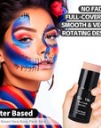 Go Ho Pastel Orange Face Body Paint Stick,Water Based Washable Foundation Eye Primer Stick,Non-toxic Full-coverage Cream Body Paint for Halloween SFX Makeup