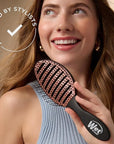Wet Brush Ceramic Speed Dry Hair Brush, Black - Vented Design & Soft HeatFlex Bristles Are Blow Dry Safe - Ergonomic Handle Manages Tangles - Pain-Free Hair Accessories