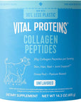 Vital Proteins Collagen Peptides Powder - Grass Fed Collagen Peptides for Hair, Nail, Skin, Bone & Joint Health, Unflavored, 14.3oz