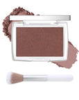 Powder Blush Palette, Matte Powder Makeup Blush for Cheeks, Natural Glow Face Blush Contour Palette, Lightweight, Smooth, Highly Pigmented Buildable Color, Long-lasting All-Day Face Enhancing-Mahogany