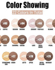 FOCALLURE 2 Pcs Contour Foundation Stick, Highlighter & Bronzer Pen, Face Brightens & Shades Pencil, Highlighting Shade Longwear Makeup, Highlight Bronzer Shaping Trimming Stick,Neutral