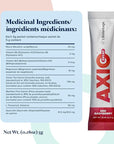 AXIO Regular Energy Drink Powder, Red Raspberry, 30 Packets, Instant Energy Powder, Energy Supplement in a Drink Mix, w/B Vitamins, DMAE, L-Theanine, Quercetin, Green Tea & Pine Bark Extract