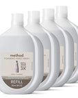 Method Foaming Hand Soap Refill, Violet + Lavender, Recyclable Bottle, Biodegradable Formula, 28 fl oz (Pack of 4) (Packaging May Vary)