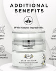 Skin Nation Rejuvenating Eye Gel, Super Hydrating with Peptides, Hyaluronic Acid and Green Tea, Lightweight Plant Based Under Eye Cream for Puffiness, Dark Circles and Smooth Skin, 0.51 oz