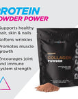 Livingood Daily Chocolate Collagen Powder for Women & Men, Hydrolyzed Collagen Peptides Powder with Vitamin C, Protein with 20 Amino Acids, Type I & III, Grass Fed, Keto, Paleo, Gluten Free, 30 Srvgs