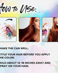 Temporary Green Hair Spray for