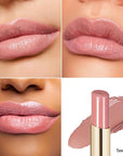 Oulac Moisturizing Shine Mauve Pink Lipstick for Women - 2 in 1 Glossy Light Pink Tinted Lip Balm, Hydrating Winter Lipstick for Dry Lips,Shine Juicy Finish Vegan 2.2g/0.07oz (14)