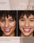 Foundation Makeup,Soft Beige Full Coverage Foundation Makeup(Built-in brush)Vegan Face Makeup(03#)