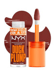 NYX PROFESSIONAL MAKEUP Duck Plump High Pigment Plumping Lip Gloss with Spicy Ginger, Vegan Lip Makeup - Wine Not ( Reddish Brown)