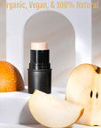 Organic Tint Tube, 100% Natural Vegan Gluten-Free Cream Highlighter Multi-Stick, Made in USA, Chardonnay