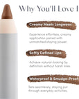 Ravie Beauty Soft Definition™ Longwear Lip Liner – Smudge-Resistant, Waterproof Precision Pencil for Effortless Shaping – Vegan & Cruelty-Free All-Day Wear Lip Definition (Almond)