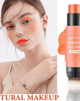 Cream Blush Stick,Blush Stick for Cheeks with Contour Citrus Pink)