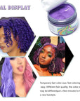 Temporary Purple Hair Color Wax,Natural Hair Spray Color Washable For Kids Women Men For Dark Light Hair Hairstyle Cosplay Halloween Party Christmas Diy Hairstyle