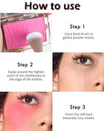 Pink Powder Blush Palette, Matte Powder Makeup Blush Enhancing -#Pink